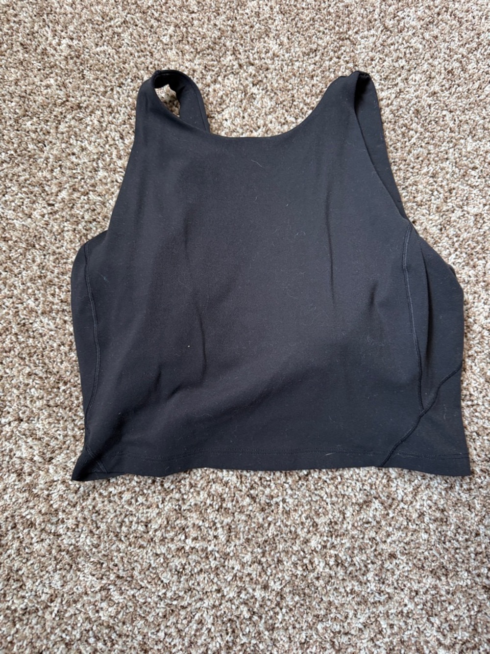 lululemon athletica Black High-Neck Crop Tank